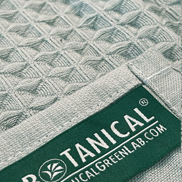 Bath Towel 2 PC Set - Lightweight Waffle Double Weave Cotton - Botanical SPA